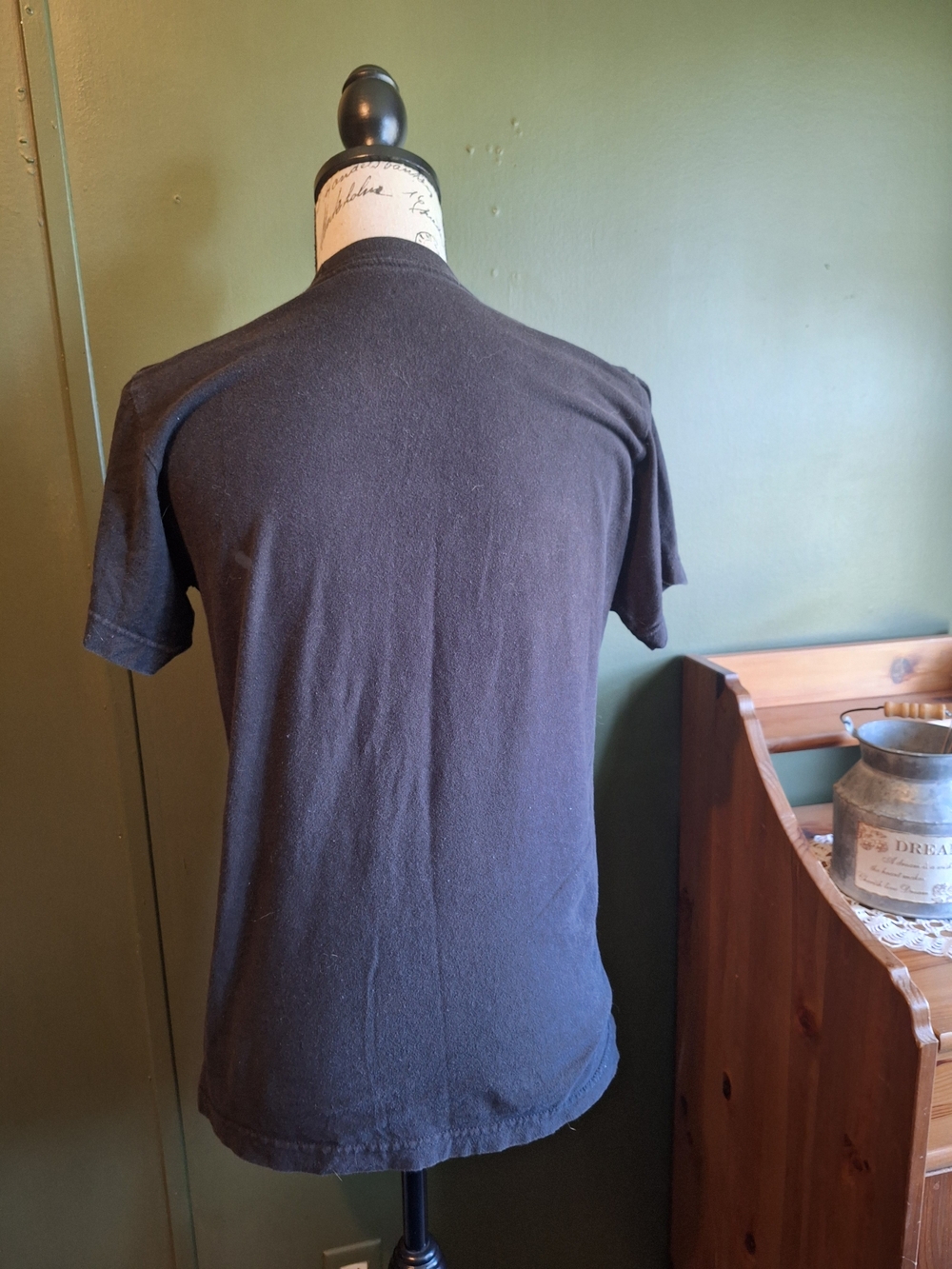 FRIENDS Black Crewneck Tee with White Logo Print - Picture 4 of 4